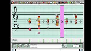 Mario Paint  Peach Gardens  Mario Kart DS [upl. by Enyalb]