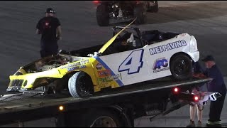 Sauble Speedway Mini Stock Invitational crash July 2 2023 [upl. by Starobin]