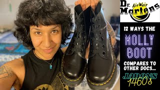 Dr Martens MOLLY BOOT REVIEW  12 Ways the Molly Boot Compares to Other Docs JADONS 1460s Bex [upl. by Wooldridge188]