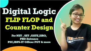 Flip Flop and Counter Design  SR Flip FlopJK Flip FlopD Flip FlopT Flip FlopDigital Electronics [upl. by Vernon]