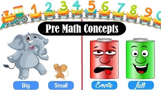 Pre Math concepts for nurserybig and small for preschoolKidz Whirpool [upl. by Carmelia]