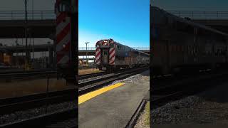 You Have to Wave for the Metra Train to Stop for You  and a Railfan Horn Salute [upl. by Geno]