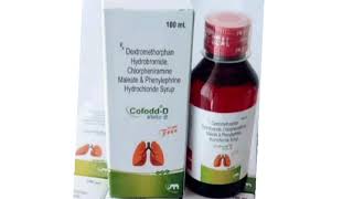 Cofodd D Syrup Dextromethorphan Hydrobromide Chlorpheniramine Phenylepheine Hydrochloride Syrup [upl. by Anitselec]