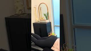 Gentle adjustment for pregnant patient PregnancyChiropractic WebsterCertified MomToBe [upl. by Aruasi]