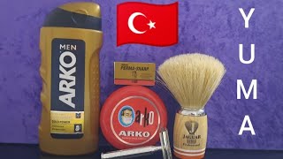 20💈 YUMA RasierhobelArko RasierseifeArko Aftershave Jaguar Rasierpin [upl. by Nylrahc98]