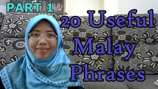 LEARN MALAY 9820 Useful Malay Phrases 1 [upl. by Tilagram]