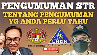 TENTANG PENGUMUMAN SEMAKAN DAN BAYARAN FASA 3 STR [upl. by Aicilyt]