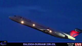 🔴LIVE NIGHT PLANE SPOTTING FROM RDU RALEIGH DURHAM INT🔴 [upl. by Meletius]