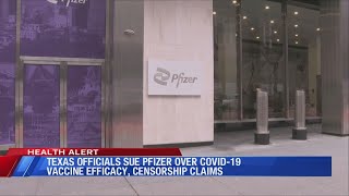 Texas officials sue Pfizer over COVID19 vaccine efficacy censorship claims [upl. by Nodyroc]