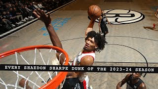 Every Shaedon Sharpe Dunk Of The 202324 Season  Portland Trail Blazers [upl. by Alrak]