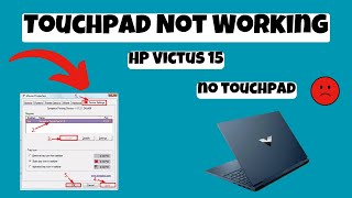 HP Victus 15 Touchpad Not Working issue Easy Fix [upl. by Ambrosio]