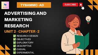 Advertising and Marketing Research Unit2 Chapter 2 Research Design [upl. by Priebe794]