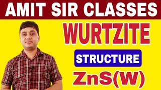 Wurtzite Structure  ZnS  Solid State [upl. by Nwahsat]