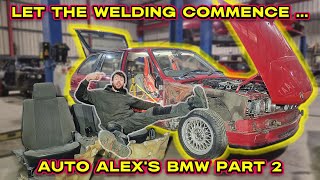 Restoring Auto Alexs Classic BMW E30  Repairing The Rusty Floor  EP2 [upl. by Aaron39]