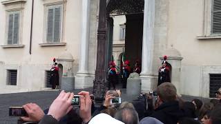 Cambio della guardia al Quirinale Allievi Marescialli dei carabinierimp4 [upl. by Asiralc288]