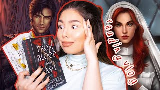 🩸 i read FROM BLOOD AND ASH by jennifer l armentrout  reading vlog [upl. by Adnawt]