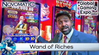 Novomatic Wand of Riches Slot Machine G2E2024 [upl. by Oika]