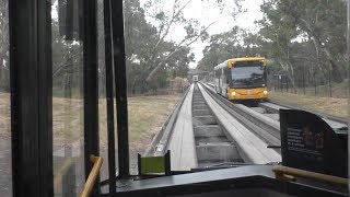 A complete ride on Adelaides OBahn Busway Tea Tree Plaza  City via OBahn Tunnel [upl. by Haakon]