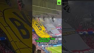 ULTRAS del PSG quotrompieronquot el escudo del BORUSSIA DORTMUND en las tribunas  Depor [upl. by Lesli]