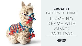 LlamaNoDrama Crochet Tutorial  With Mikey of The Crochet Crowd  Part Two [upl. by Anailuig]