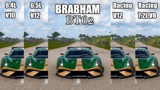 2019 Brabham BT62 All Engine Swaps Top Speed Test  Forza Horizon 5 PC 4K 60 FPS [upl. by Kenta67]