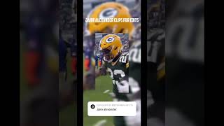 Jaire Alexander clips for edits blowup edit nfl revivessc fireflus shorts packersuck [upl. by Githens]