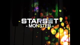 Starset  Monster  Synthesia Piano Tutorial [upl. by Mailli]