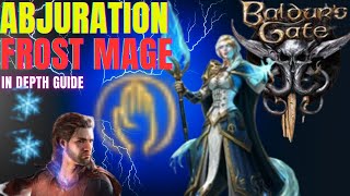 BEST Abjuration Wizard  Frost Mage Pacifist Build  SOLO Tactician  Baldurs Gate 3 Guide [upl. by Austen]