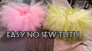 No sew Tutu easy DIY tutu for beginners extra fluffy HalloweenBirthday [upl. by Georgina]