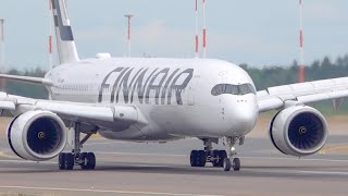 40 MINUTES of GREAT Plane Spotting at HELSINKI AIRPORT EFHKHEL [upl. by Artamas]