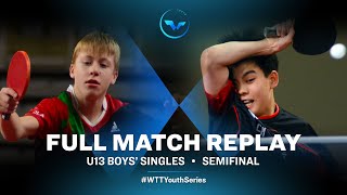 KIM Jihu KOR VS GERGELY Mark HUN  U13 BS Semifinal  WTT YC Varazdin 2023 [upl. by Varney]