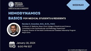 Basic Hemodynamics  By Dr Nandan Anavekar  Hosted by the ACC Medical Student Member Community [upl. by Ailasor]