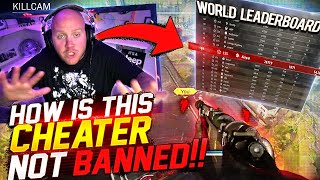 HOW IS THIS CHEATER NOT BANNED HES 69TH IN THE WORLD RANKINGS WARZONE [upl. by Gudrin]