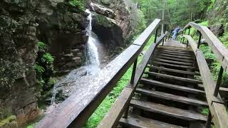 Taking a hike at the Flume Gorge  Franconia Notch New Hampshire [upl. by Mrots]