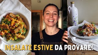 INSALATE creative e sfiziose due ricette ESTIVE da provare [upl. by Yrohcaz]