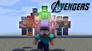 Herobrine and the AVENGERS  Minecraft Animation [upl. by Aynahs]