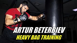 Artur Beterbiev Heavy Bag Training [upl. by Notsirb898]