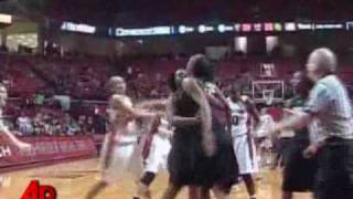 Raw Video Womens Basketball Brawl [upl. by Hanford439]