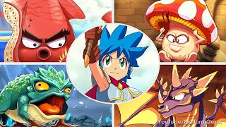 Monster Boy and the Cursed Kingdom  All Bosses 4K 60FPS [upl. by Haggerty]