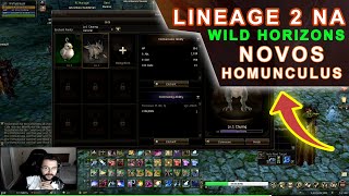 NOVOS HOMUNCULUS  WILD HORIZONS UPDATE  LINEAGE 2 NA OFICIAL AMERICANO NCWEST [upl. by Feune]