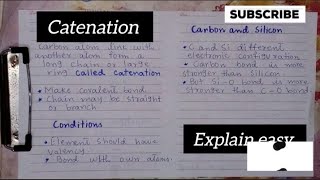 CatenationClass 10Chemistry [upl. by Nawek632]