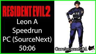 Resident Evil 2 PC Speedrun  Leon A 5006  Twitch VOD [upl. by Adalbert]