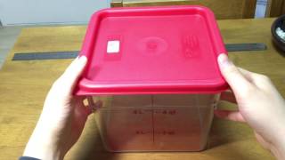 Cambro 6SFSCW Camsquare Food container 6Quart [upl. by Shornick]