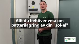 Allt du behöver veta om batterilagring av din solel textad [upl. by Dearden]