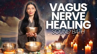 Vagus Nerve Reset  Healing Frequency  Sound Bath Meditation [upl. by Edgerton]