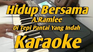 Hidup Bersama Karaoke ARamlee Di Tepi Pantai Yang Indah  Versi Korg Melayu [upl. by Ahserak932]