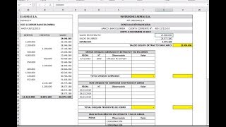 Como Hacer La CONCILIACIÓN BANCARIA En Excel Paso a Paso 1 de 2 [upl. by Valerye]