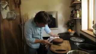 Jamie Olivers orange and polenta cake in a wood fired oven [upl. by Abott415]