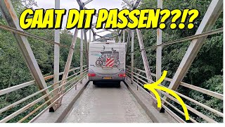 GAAT DIT PASSEN OP DEZE SMALLE BRUG MET DE CAMPER  226 [upl. by Lennad]