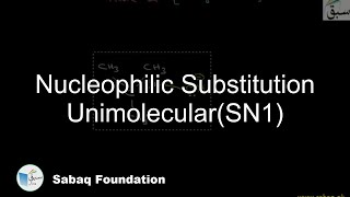 Nucleophilic Substitution UnimolecularSN1 Chemistry Lecture  Sabaqpk [upl. by Rinee]